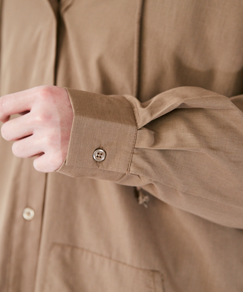 kutir（クティール）の「フードシャツブルゾン（ブルゾン・メンズ・ベージュ/ブラック・MEDIUM/LARGE）」の16枚目の写真