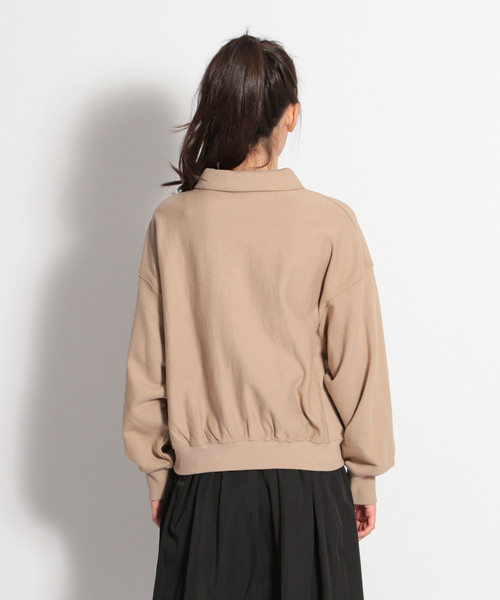 niko and...（ニコアンド）の「裏毛スキッパープルオーバー（Tシャツ/カットソー・レディース・ベージュ/ネイビー/グリーン・MEDIUM/LARGE）」の15枚目の写真