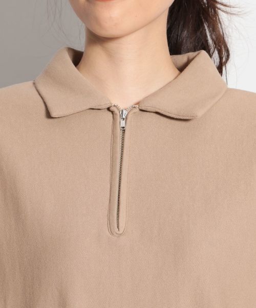 niko and...（ニコアンド）の「裏毛スキッパープルオーバー（Tシャツ/カットソー・レディース・ベージュ/ネイビー/グリーン・MEDIUM/LARGE）」の14枚目の写真