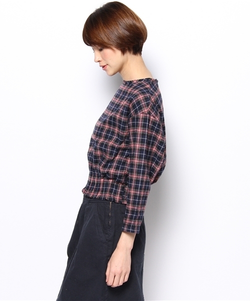 Kastane（カスタネ）の「【Kastane】ネルプルオーバー（シャツ/ブラウス・レディース・ブルー/ピンク/その他/その他20/グレー・FREE）」の7枚目の写真