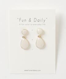 F&D : ティアドロップツインピアス