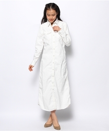 goa | 6OZ　ﾎﾜｲﾄﾃﾞﾆﾑﾛﾝｸﾞｼｬﾂ(シャツ/ブラウス)