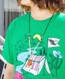 チャイハネ（チャイハネ）の「【チャイハネ】浮き玉風ガラスビーズMEN'Sネックレス（ネックレス）」