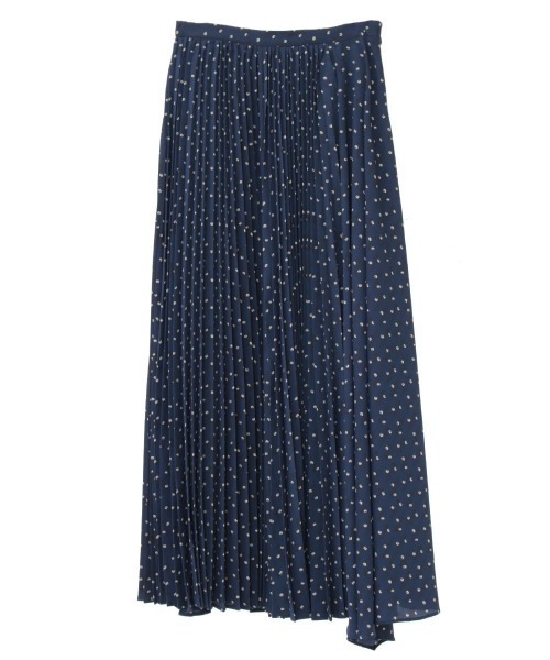 CLANE（クラネ）の「STRIPE FLOWER PLEATS SK（スカート・レディース・レッド/ネイビー/ベージュ・1/2/0）」の12枚目の写真