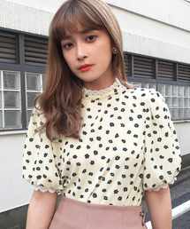 one after another NICE CLAUP | レース付きプチハイFlowerブラウス(シャツ/ブラウス)