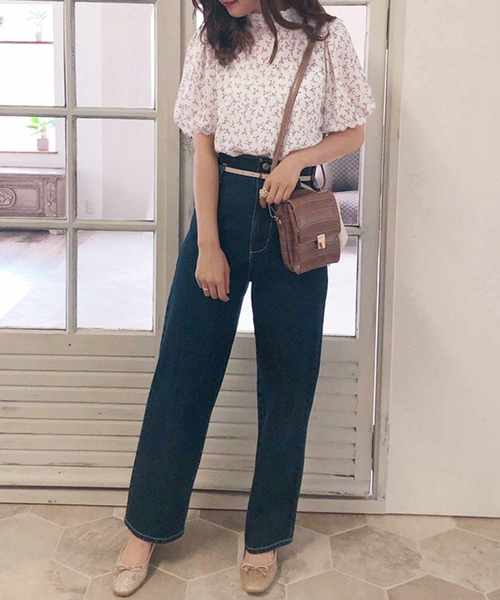 one after another NICE CLAUP(ワンアフターアナザーナイスクラップ)の「レース付きプチハイFlowerブラウス(シャツ/ブラウス・レディース・アイボリー/ホワイト系その他/ブラック/ブラック系その他・FREE)」の14枚目の写真