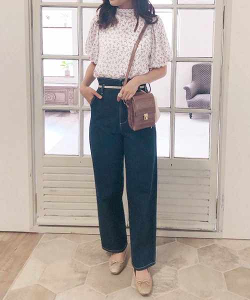 one after another NICE CLAUP(ワンアフターアナザーナイスクラップ)の「レース付きプチハイFlowerブラウス(シャツ/ブラウス・レディース・アイボリー/ホワイト系その他/ブラック/ブラック系その他・FREE)」の12枚目の写真