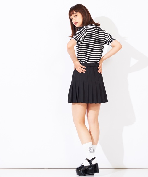 WEGO（ウィゴー）の「WEGO/無地プリーツミニスカート（スカート・レディース・ブラック/ネイビー/パープル・X-SMALL/MEDIUM/SMALL/LARGE）」の13枚目の写真