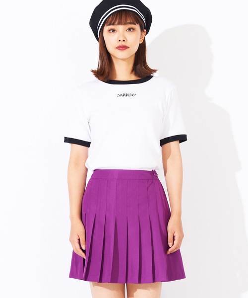 WEGO（ウィゴー）の「WEGO/無地プリーツミニスカート（スカート・レディース・ブラック/ネイビー/パープル・X-SMALL/MEDIUM/SMALL/LARGE）」の4枚目の写真