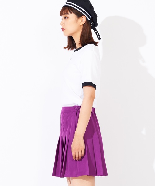 WEGO（ウィゴー）の「WEGO/無地プリーツミニスカート（スカート・レディース・ブラック/ネイビー/パープル・X-SMALL/MEDIUM/SMALL/LARGE）」の5枚目の写真