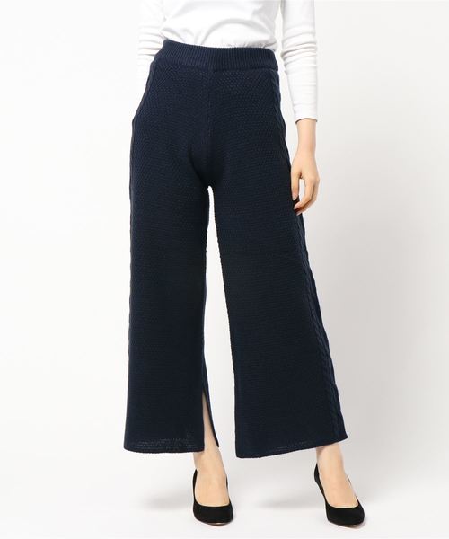 rps（アールピーエス）の「ケーブル編みニットパンツ（その他パンツ・レディース・ベージュ/ネイビー/アイボリー・M）」の18枚目の写真