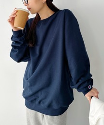 【Champion Authentic sweatshirt】チャンピオン クルーネック スウェット プルオーバー サイズ展開多数 コットン 裏起毛 無地 9.0オンス