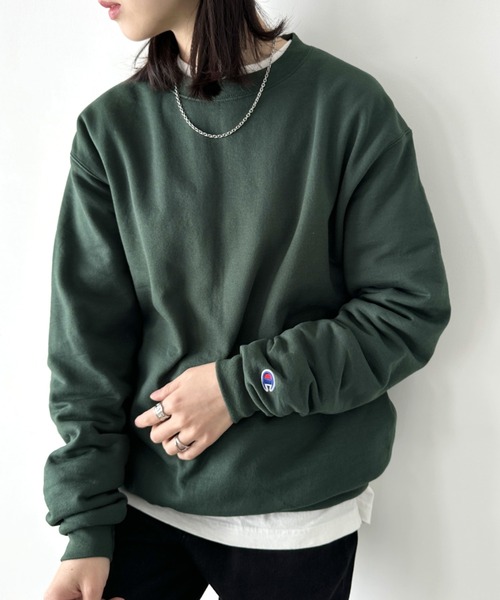 セール】【Champion Authentic sweatshirt】チャンピオン クルー