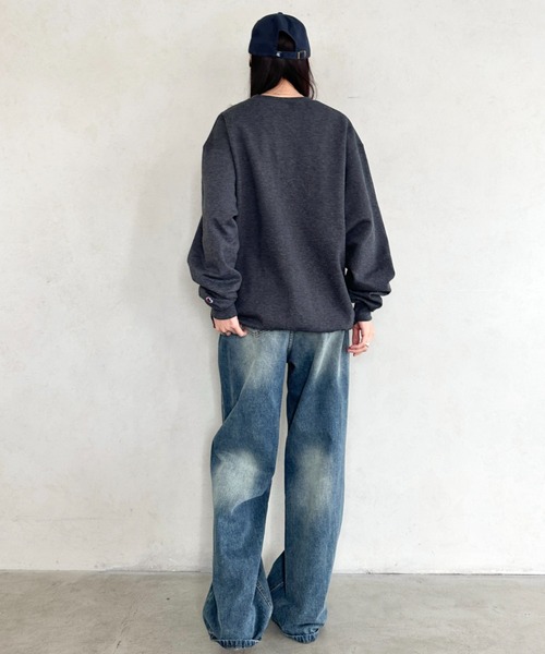 セール】【Champion Authentic sweatshirt】チャンピオン クルーネック