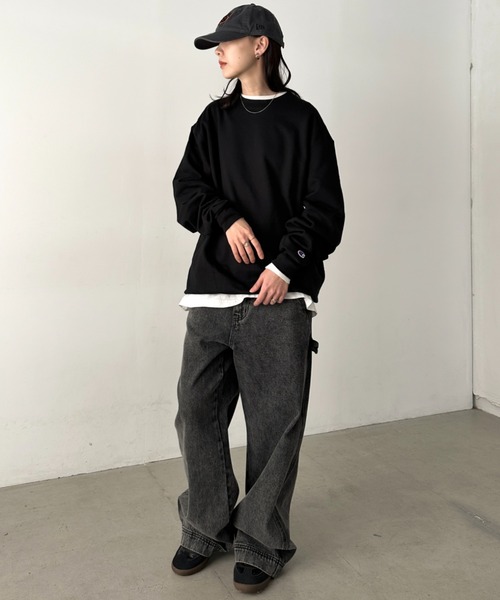 セール】【Champion Authentic sweatshirt】チャンピオン クルーネック