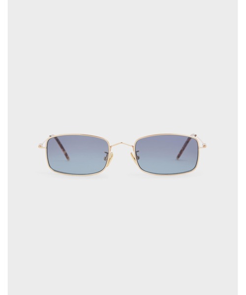 CHARLES & KEITH(チャールズ & キース)の「アセテート レクタングラーサングラス / Acetate Rectangular Sunglasses(サングラス・レディース・グリーン/ブルー・FREE)」の1枚目の写真
