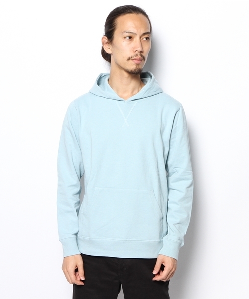 WEGO(ウィゴー)の「WEGO/シリコン加工プルパーカー(パーカー・メンズ・オフホワイト/サックスブルー・LARGE/MEDIUM)」の3枚目の写真