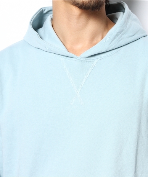 WEGO(ウィゴー)の「WEGO/シリコン加工プルパーカー(パーカー・メンズ・オフホワイト/サックスブルー・LARGE/MEDIUM)」の6枚目の写真