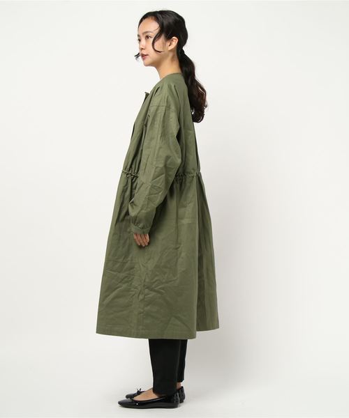 archives（アルシーヴ）の「変わり織りガスコート（ミリタリージャケット・レディース・ベージュ/カーキ/アイボリー・MEDIUM）」の5枚目の写真