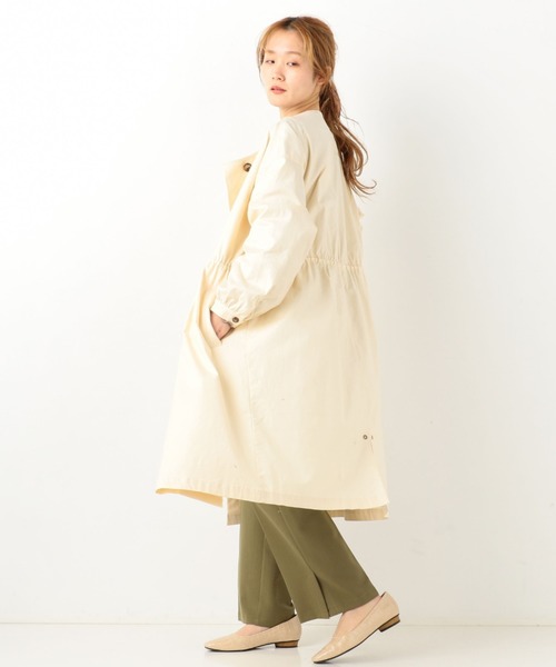 archives（アルシーヴ）の「変わり織りガスコート（ミリタリージャケット・レディース・ベージュ/カーキ/アイボリー・MEDIUM）」の16枚目の写真