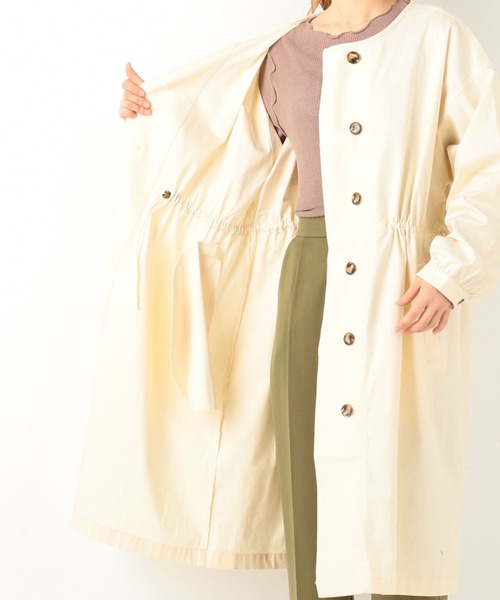 archives（アルシーヴ）の「変わり織りガスコート（ミリタリージャケット・レディース・ベージュ/カーキ/アイボリー・MEDIUM）」の11枚目の写真