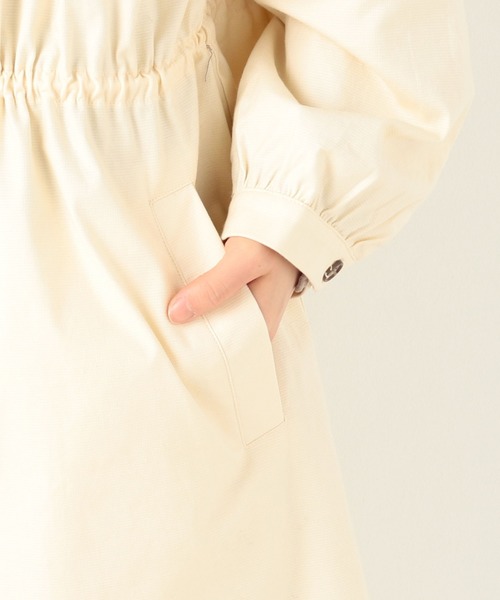 archives（アルシーヴ）の「変わり織りガスコート（ミリタリージャケット・レディース・ベージュ/カーキ/アイボリー・MEDIUM）」の9枚目の写真