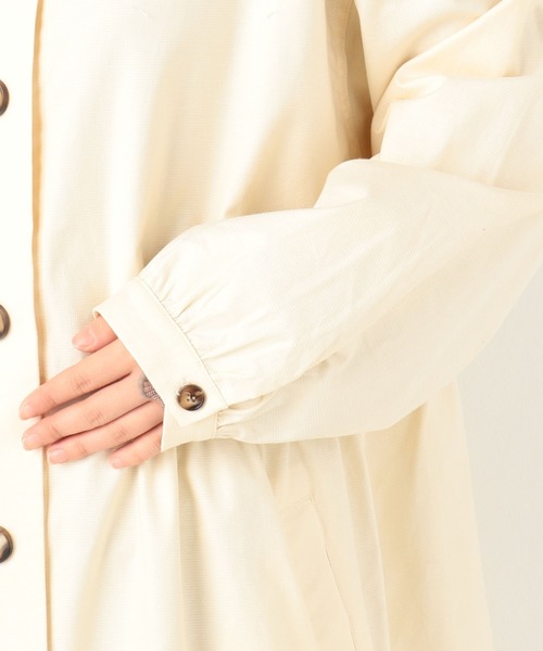 archives（アルシーヴ）の「変わり織りガスコート（ミリタリージャケット・レディース・ベージュ/カーキ/アイボリー・MEDIUM）」の8枚目の写真