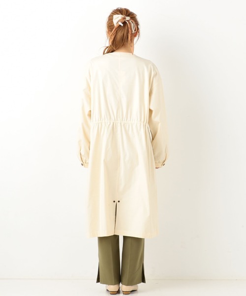archives（アルシーヴ）の「変わり織りガスコート（ミリタリージャケット・レディース・ベージュ/カーキ/アイボリー・MEDIUM）」の12枚目の写真
