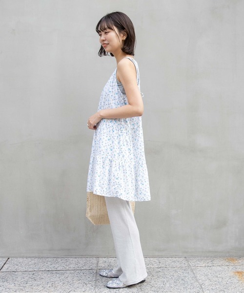 flower(フラワー)の「トゥインクルブルームワンピース(ワンピース・レディース・アイボリー/ブラック・FREE)」の4枚目の写真