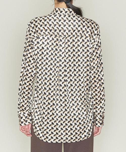 ASTRAET（アストラット）の「＜ASTRAET（アストラット）＞オプティカル ブザム シャツ（シャツ/ブラウス・レディース・ベージュ・FREE）」の9枚目の写真