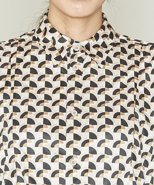 ASTRAET（アストラット）の「＜ASTRAET（アストラット）＞オプティカル ブザム シャツ（シャツ/ブラウス・レディース・ベージュ・FREE）」の8枚目の写真