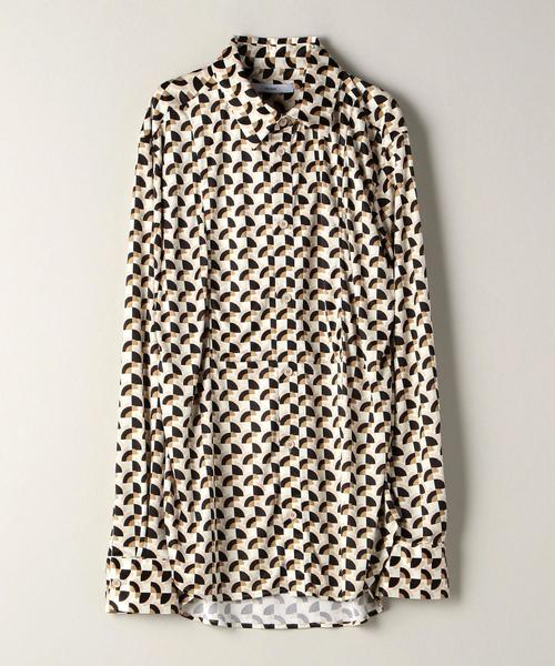 ASTRAET（アストラット）の「＜ASTRAET（アストラット）＞オプティカル ブザム シャツ（シャツ/ブラウス・レディース・ベージュ・FREE）」の3枚目の写真