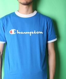 【CHAMPION/チャンピオン】スクリプトロゴリンガーTシャツ C8-R329 ブランドロゴ プリント