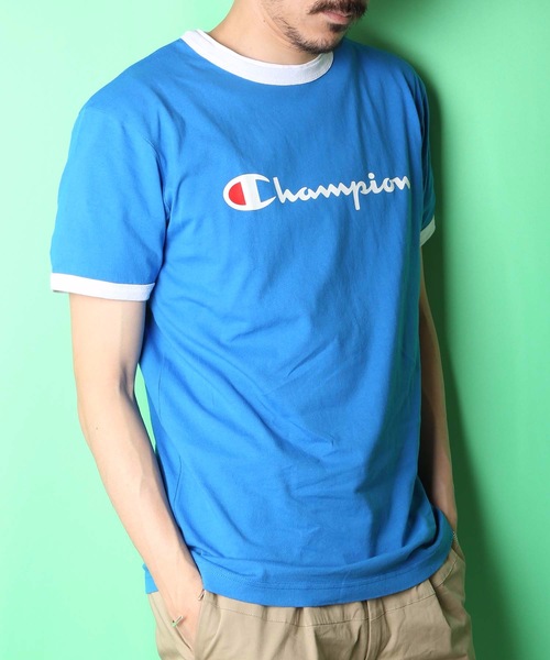 Champion(チャンピオン)の「【CHAMPION/チャンピオン】スクリプトロゴリンガーTシャツ C8-R329 ブランドロゴ プリント(Tシャツ/カットソー・メンズ・ホワイト/ブラック/グレー/レッド/ブルー/レッド系その他・MEDIUM/X-LARGE/LARGE)」の18枚目の写真