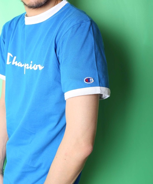 Champion(チャンピオン)の「【CHAMPION/チャンピオン】スクリプトロゴリンガーTシャツ C8-R329 ブランドロゴ プリント(Tシャツ/カットソー・メンズ・ホワイト/ブラック/グレー/レッド/ブルー/レッド系その他・MEDIUM/X-LARGE/LARGE)」の17枚目の写真