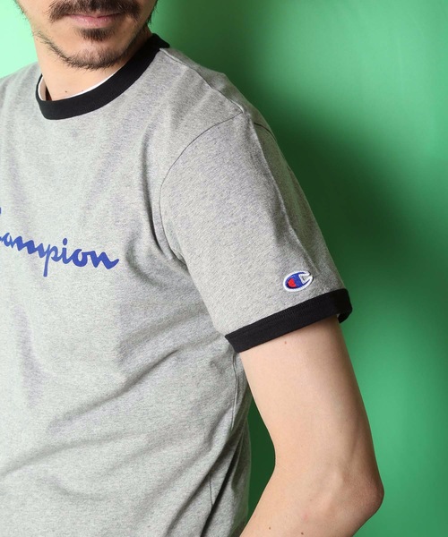 Champion(チャンピオン)の「【CHAMPION/チャンピオン】スクリプトロゴリンガーTシャツ C8-R329 ブランドロゴ プリント(Tシャツ/カットソー・メンズ・ホワイト/ブラック/グレー/レッド/ブルー/レッド系その他・MEDIUM/X-LARGE/LARGE)」の12枚目の写真