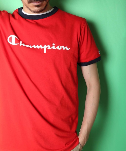 Champion(チャンピオン)の「【CHAMPION/チャンピオン】スクリプトロゴリンガーTシャツ C8-R329 ブランドロゴ プリント(Tシャツ/カットソー・メンズ・ホワイト/ブラック/グレー/レッド/ブルー/レッド系その他・MEDIUM/X-LARGE/LARGE)」の20枚目の写真