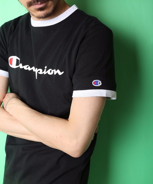 Champion(チャンピオン)の「【CHAMPION/チャンピオン】スクリプトロゴリンガーTシャツ C8-R329 ブランドロゴ プリント(Tシャツ/カットソー・メンズ・ホワイト/ブラック/グレー/レッド/ブルー/レッド系その他・MEDIUM/X-LARGE/LARGE)」の7枚目の写真