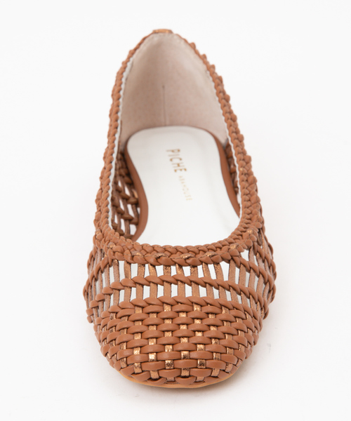 PICHE ABAHOUSE（ピシェ アバハウス）の「メッシュスクエアフラットシューズ（パンプス・レディース・アイボリー/ブロンズ/グリーン/シルバー・37/34/36/35/39/38/40）」の11枚目の写真