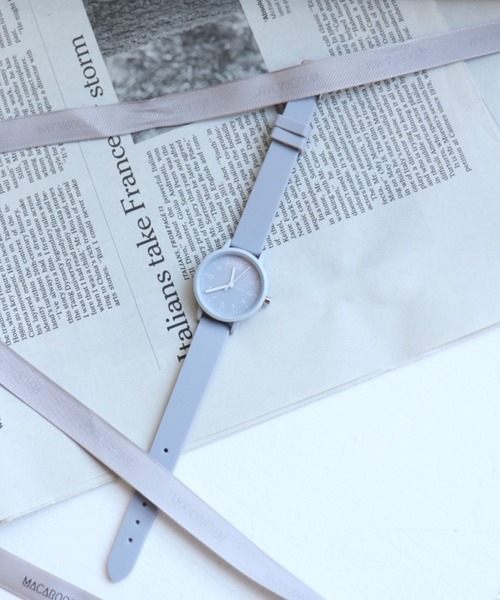 nattito(ナティート)の「〈nattito/ナティート〉Silicon Color Watch/シリコンカラーウォッチ ソダー(アナログ腕時計・レディース・ホワイト/ブラック/グレー/ピンク/ブルー/ベージュ/ライラック/ブラウン/ミント・38/28)」の11枚目の写真