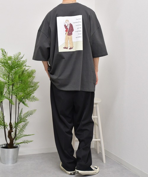 kutir(クティール)の「古着ガールプリントロゴTシャツ(Tシャツ/カットソー・メンズ・ホワイト/チャコールグレー/パープル/ライトグリーン・SMALL/MEDIUM/LARGE)」の18枚目の写真