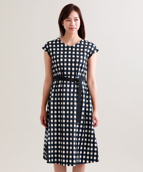 セール 安い セール Italy Fabric 抗菌消臭 ウォッシャブル Limontaチェックワンピース ワンピース Trans Work トランスワーク のファッション ポッキリ送料無料 Arenatheatre Net
