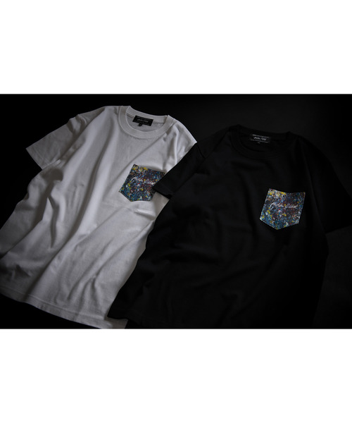Sync.(スィンク)の「Sync.【Jackson Pollock Studio】POCKET TEE “Jackson Pollock Studio”(Tシャツ/カットソー・メンズ・ホワイト/ブラック・SMALL/MEDIUM/LARGE/X-LARGE/XX-LARGE)」の5枚目の写真
