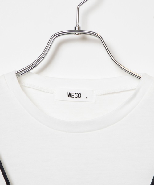 WEGO(ウィゴー)の「WEGO/【2点セット】チュールキャミソールセットTシャツ(Tシャツ/カットソー・レディース・ブラック・FREE)」の3枚目の写真