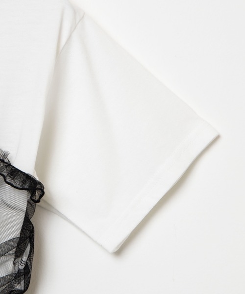 WEGO(ウィゴー)の「WEGO/【2点セット】チュールキャミソールセットTシャツ(Tシャツ/カットソー・レディース・ブラック・FREE)」の14枚目の写真