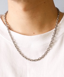 GILD（ギルド）の「GILD ギルド / Morphing wide chain necklace モーフィング ワイド チェーン ネックレス / G201-NE03 (SHORT)（ネックレス）」