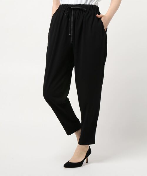 AMERICAN HOLIC（アメリカンホリック）の「とろみジョーゼットテーパードパンツ　〇＊（その他パンツ・レディース・ネイビー/キャメル/ブラック・MEDIUM/LARGE/L/M）」の2枚目の写真