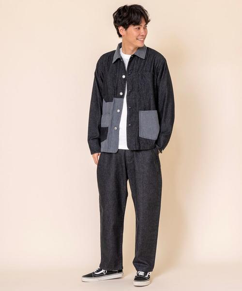 coen(コーエン)の「ワイドデニムパンツ(デニムパンツ・メンズ・ネイビー/ブラック・X-LARGE/LARGE/MEDIUM/SMALL)」の20枚目の写真