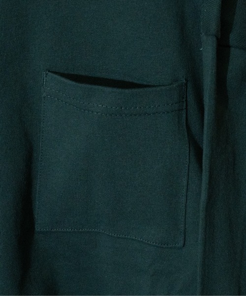 JOHN'S CLOSET（ジョンズクローゼット）の「【i】天竺クルーネック袖リブポケット付きロングTシャツ（Tシャツ/カットソー・メンズ・サックスブルー/ベージュ/ライトパープル/ホワイト/ブラック/テラコッタ/ライトベージュ/チャコールグレー/グリーン・MEDIUM/X-LARGE/LARGE）」の17枚目の写真