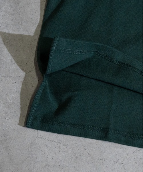 JOHN'S CLOSET（ジョンズクローゼット）の「【i】天竺クルーネック袖リブポケット付きロングTシャツ（Tシャツ/カットソー・メンズ・サックスブルー/ベージュ/ライトパープル/ホワイト/ブラック/テラコッタ/ライトベージュ/チャコールグレー/グリーン・MEDIUM/X-LARGE/LARGE）」の20枚目の写真